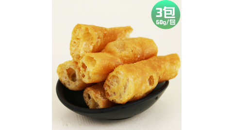 皇覺 火鍋好朋友鍋物必備老油條3包(60g/包，約5-6根)