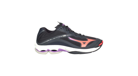 MIZUNO WAVE LIGHTNING Z6 女排球鞋-訓練 美津濃 灰黑粉橘紫@V1GC200066@