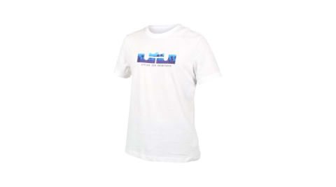 NIKE 男短袖T恤-DRI-FIT 慢跑 路跑 運動 上衣 LEBRON 白藍@DB6179-100@
