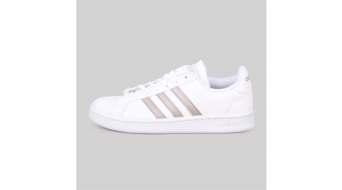 ADIDAS GRAND COURT女休閒運動鞋-慢跑 路跑 愛迪達 白銀@F36485@