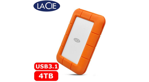 LaCie Rugged 4TB USB-C/USB 3.1 外接硬碟
