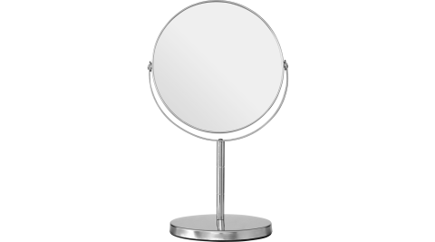 《Premier》雙面高腳桌鏡(銀29cm)