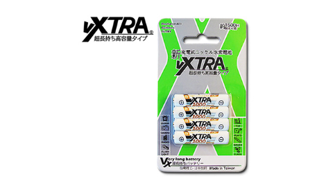 VXTRA ★4號高容量1000mAh低自放充電電池(4顆入)【贈電池收納盒】