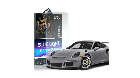 膜力威  for 保時捷 Porsche 911(922)/Boxster(718) 螢幕 抗藍光玻璃保護貼 防刮 防指紋 SGS認證 獨家專利