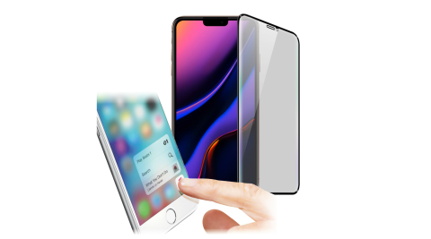 Xmart for iPhone 11 Pro Max 6.5吋 防指紋0.33mm霧面滿版玻璃保護貼-黑色