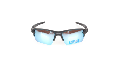 OAKLEY FLAK 2.0 XL 偏光太陽眼鏡-附硬盒鼻墊  防UV 慢跑 黑藍@OAK-OO9188-58@