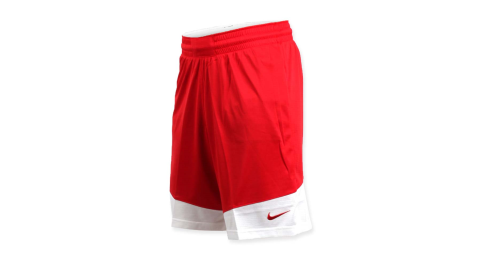 NIKE 男籃球針織短褲-路跑 慢跑 訓練 五分褲 紅白@867769658@