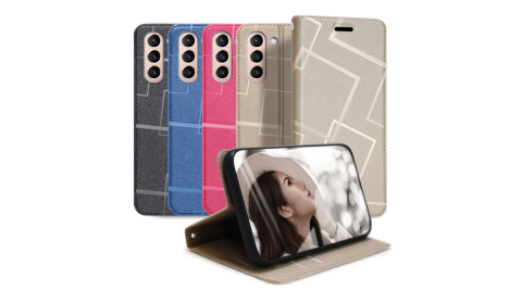 GENTEN for 三星 Samsung Galaxy S21+ 極簡立方磁力手機皮套