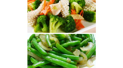預購《老爸ㄟ廚房》鮮凍蔬食沙拉 贈芝麻醬 (150g/包，共二包)