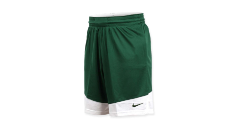 NIKE 男籃球針織短褲-路跑 慢跑 訓練 五分褲 綠白@867769342@