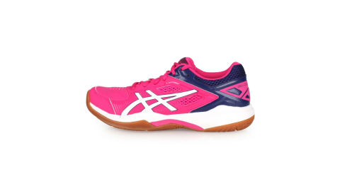 ASICS GEL-COURT HUNTER 女羽球鞋-2E-寬楦 亞瑟士 桃紅丈青白@1072A015-500@