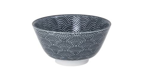 《Tokyo Design》瓷製餐碗(扇點黑12cm)