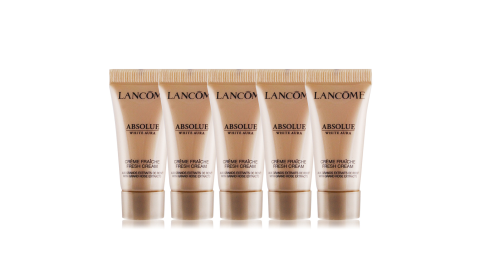 LANCOME 蘭蔻 絕對完美黃金玫瑰鑽白乳霜(5ml)X5