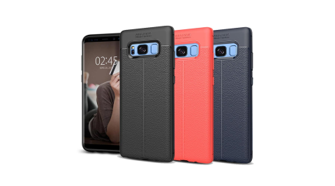 VXTRA 三星 Samsung Galaxy S8+/S8 Plus 手感皮紋風 軟性手機殼