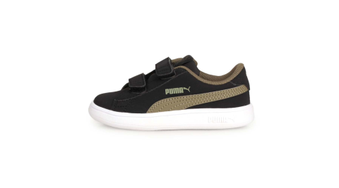PUMA SMASH V2 BUCK V INF 男小童休閒鞋-慢跑 黑軍綠@36518411@