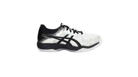 ASICS GEL-TACTIC 男排羽球鞋-2E-排球 羽球 寬楦 亞瑟士 白黑@1073A032-100@