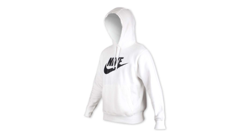 NIKE 男長袖連帽T恤-刷毛 保暖 帽T 長T 長袖上衣 白黑@BV2974-100@