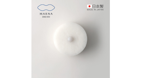 【日本MARNA】日製POCO易起泡去汙三層海綿刷附吸盤 (廚房浴室通用/菜瓜布/研磨粒子材質)