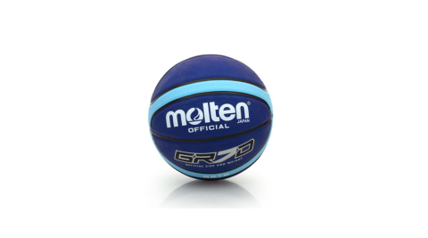 MOLTEN Molten 12片橡膠深溝籃球 任選賣場 深藍水藍@BGR7D-LBB@
