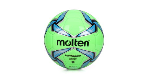 MOLTEN #5合成皮足球-訓練 螢光綠藍@F5V2000-GB@