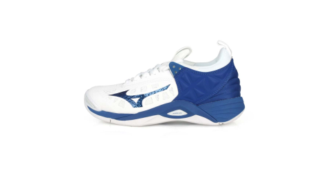 MIZUNO WAVE MOMENTUM 男排球鞋-排球 美津濃 白藍@V1GA191221@