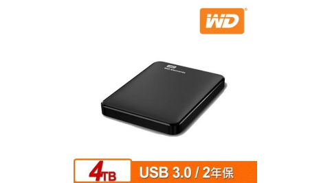 WD 威騰 Elements 4TB 2.5吋行動硬碟(WESN)