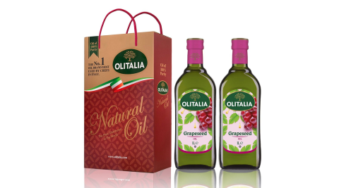 不販售【Olitalia奧利塔】葡萄籽油禮盒6組(1000mlx2罐/組;共12罐)