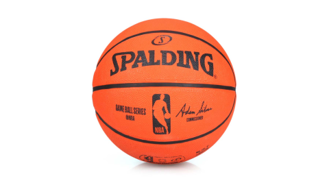 SPALDING NBA 7號籃球-橡膠-#7 運動 休閒 比賽 訓練 斯伯丁 橘黑@SPA83385@