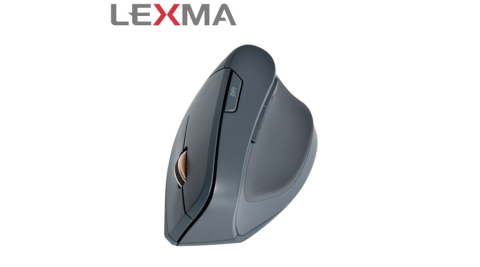 LEXMA 雷馬 M985R 無線人體工學直立式滑鼠 黑
