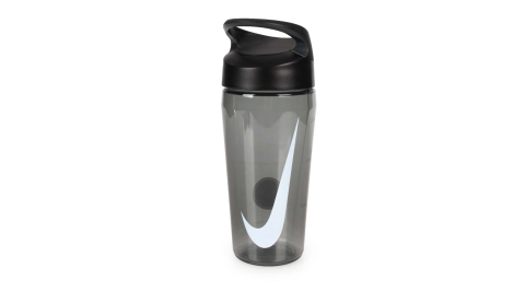 NIKE 旋蓋式水壺 24OZ-慢跑 路跑 自行車 單車 運動 登山 470ML 透明黑白@N000372802516@
