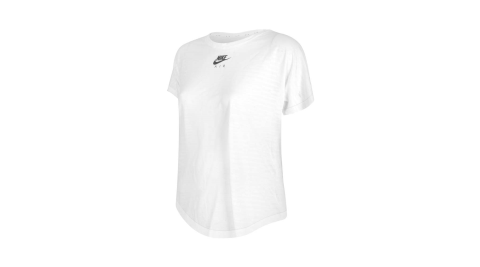 NIKE 女短袖T恤-DRI-FIT 運動 上衣 慢跑 路跑 白黑@CZ9155-100@