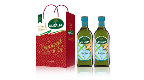 【Olitalia奧利塔】玄米油禮盒1組(1000mlx2罐/組;共2罐)