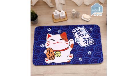 宜家湘 大招財貓吸水踏墊