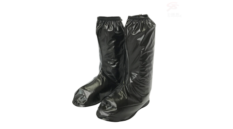 金德恩 台灣製造 M~3XL男女款半筒靴型反光條雨鞋套/馬靴