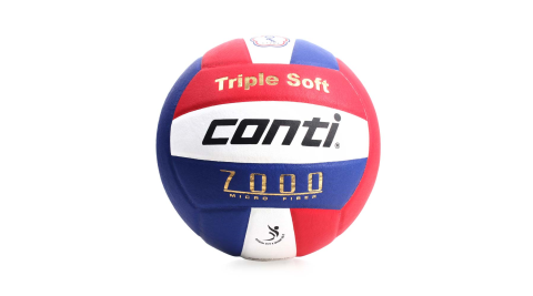 conti 5號球 日本超細纖維結構專利排球-排球協會指定用球 DVV1認證 藍紅白@V7000-5-RWB@