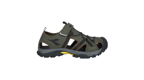 DIADORA 男護趾運動涼鞋-魔鬼氈 健走鞋 水陸鞋 軍綠黑@DA71197@