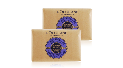 L'OCCITANE 歐舒丹 乳油木薰衣草皂(250g)X2-百貨公司貨