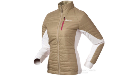 【瑞士 ODLO】Primaloft 女輕量透氣雙面保暖外套.薄外套.機能型風衣/中空纖維 /524561 淺咖啡