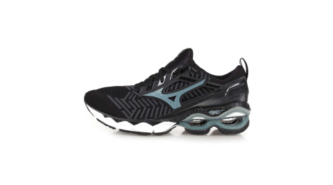 MIZUNO WAVE CREATION WAVEKNIT 男慢跑鞋-路跑 黑灰@J1GC193335@