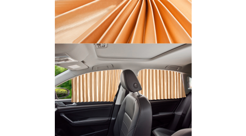 車用磁吸式軌道遮陽簾 汽車磁性伸縮窗簾 全磁力軌道吸附 隔熱/防曬/遮光