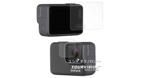 GoPro HERO7 相機鏡頭+觸控螢幕 光學抗刮螢幕保護貼