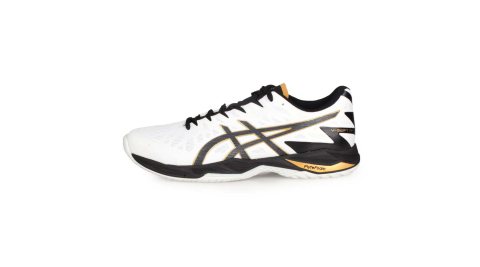 ASICS V-SWIFT FF 2 男女排羽球鞋-排球 羽球 訓練 亞瑟士 白黑@1053A027-100@