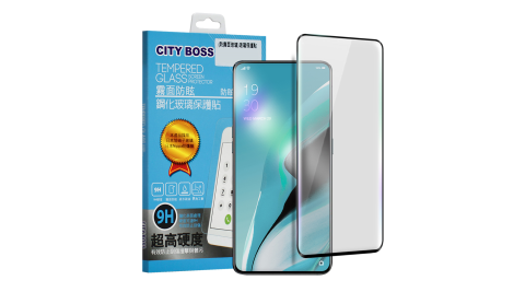 CITYBOSS for OPPO Reno 2Z 霧面防眩鋼化玻璃保護貼-黑