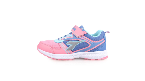 DIADORA 男女大童慢跑鞋-寬楦-路跑 粉紫藍@DA9AKR7122@