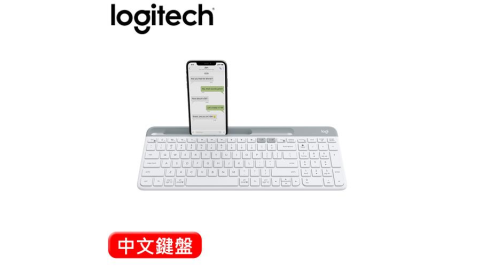 Logitech 羅技 K580 Slim 多工無線藍牙鍵盤 白