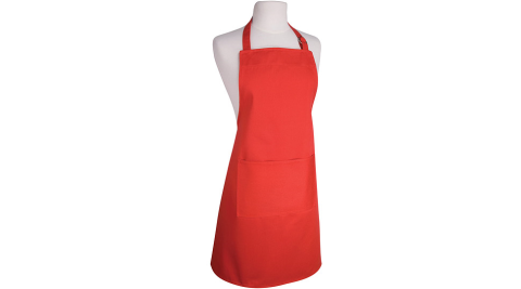 《NOW》平口單袋圍裙(紅)