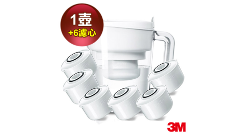 【3M】經典款即淨長效濾水壺WP3000(1壺+6濾心)