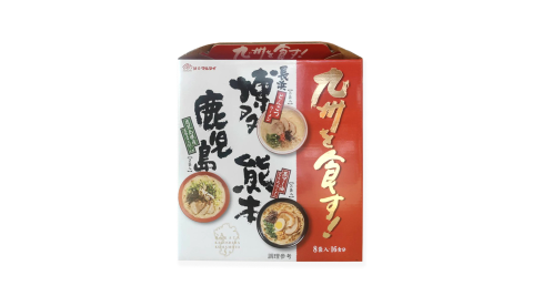 【MARUTAI】九州拉麵 博多醬油豚骨X3+熊本黑麻油豚骨X3+鹿兒島黑豚骨X2(共8入)