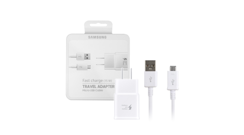 SAMSUNG GALAXY系列 原廠9V快速充電旅充頭+1.5米加長版充電傳輸線 (新版-公司貨)