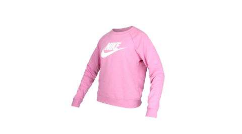 NIKE 女長袖圓領T恤-大學T 刷毛 保暖 慢跑 葡萄紫白@BV4113-693@